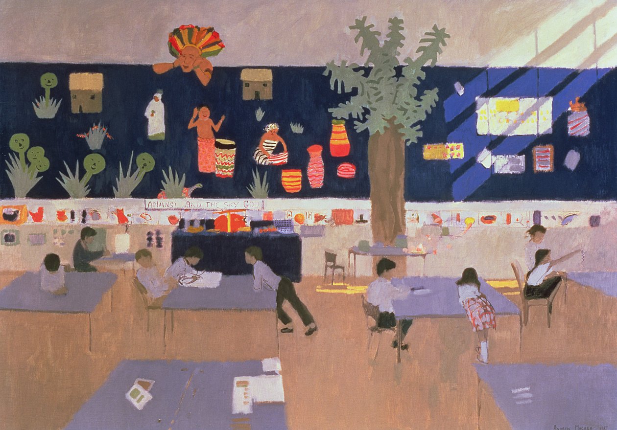 Classroom, Derby, 1985 by Andrew Macara