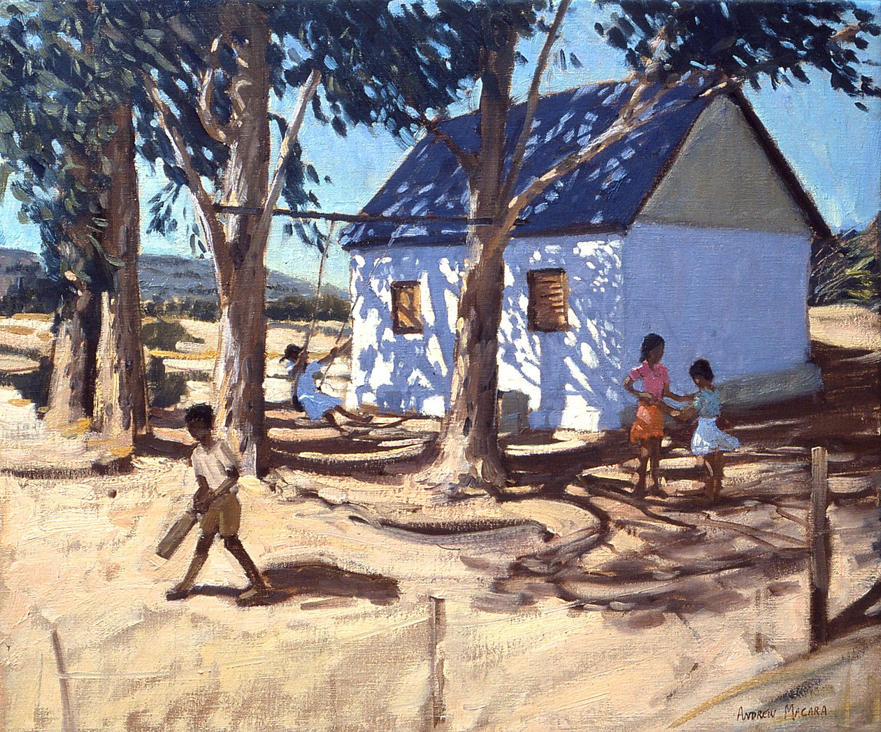 Little white house, Karoo, South Africa by Andrew Macara