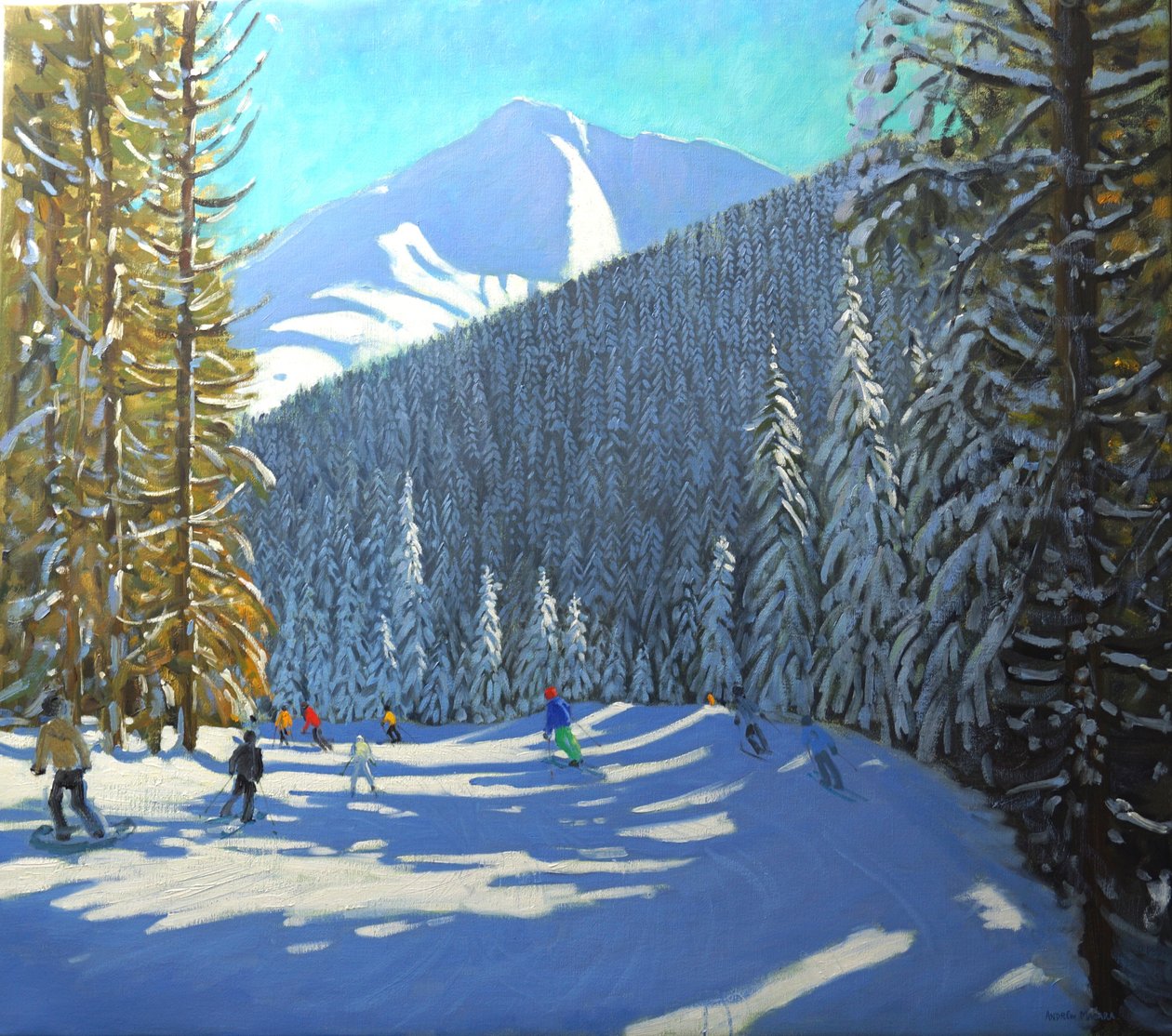 Skiing, Beauregard La Clusaz, 2012 by Andrew Macara