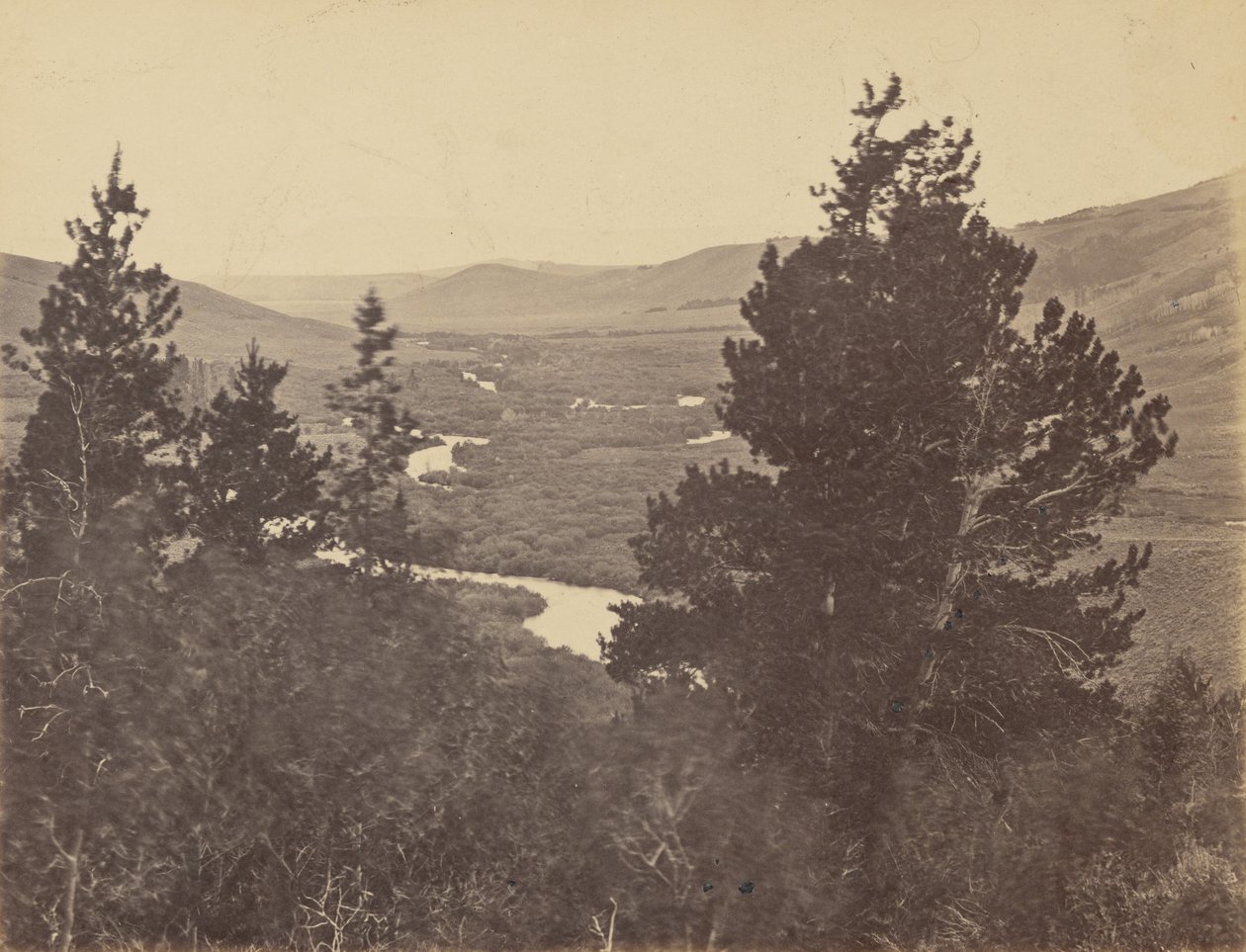 Valley of the Great Laramie, from the Mountains, 1869 by Andrew Joseph Russell