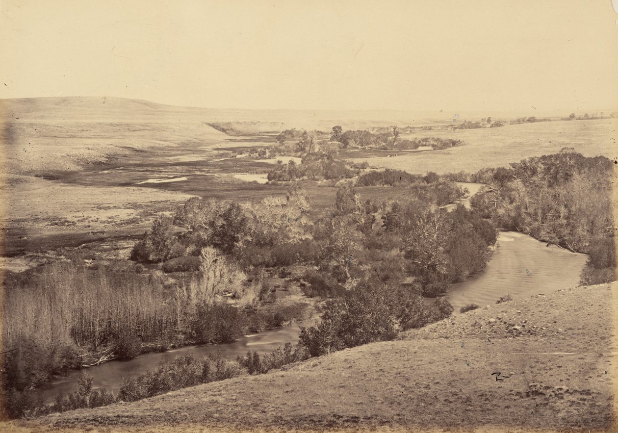 Plate 18. Valley of the Little Laramie River, 1869 by Andrew Joseph Russell
