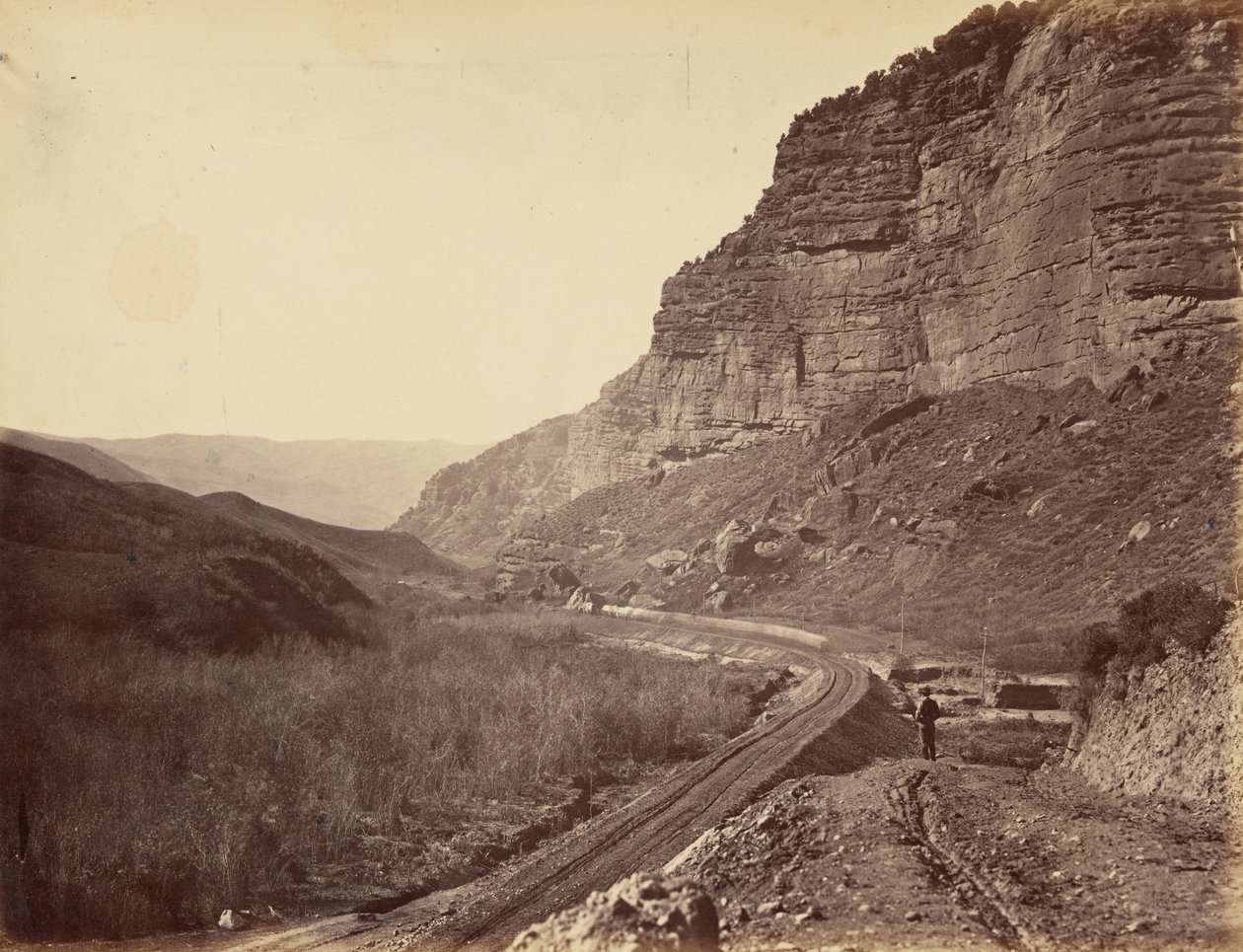 Plate 30. Looking Down Echo Canyon, from Death