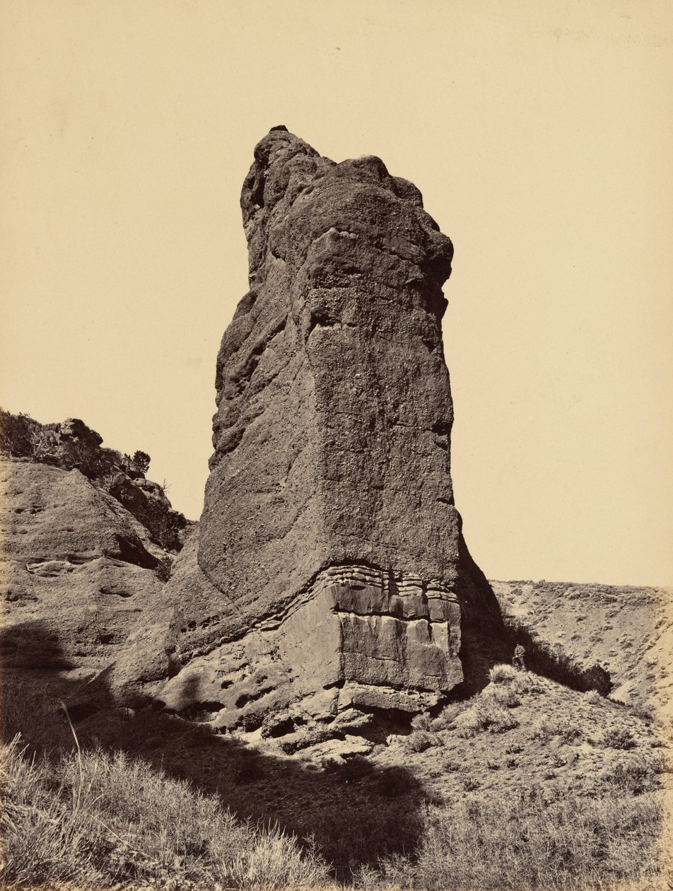 Plate 31. Monument Rock, Mouth of Echo Canyon, 1869 by Andrew Joseph Russell