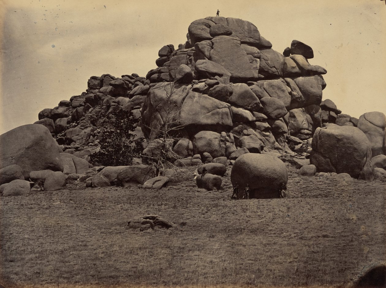 Plate 6. Skull Rock, 1869 by Andrew Joseph Russell