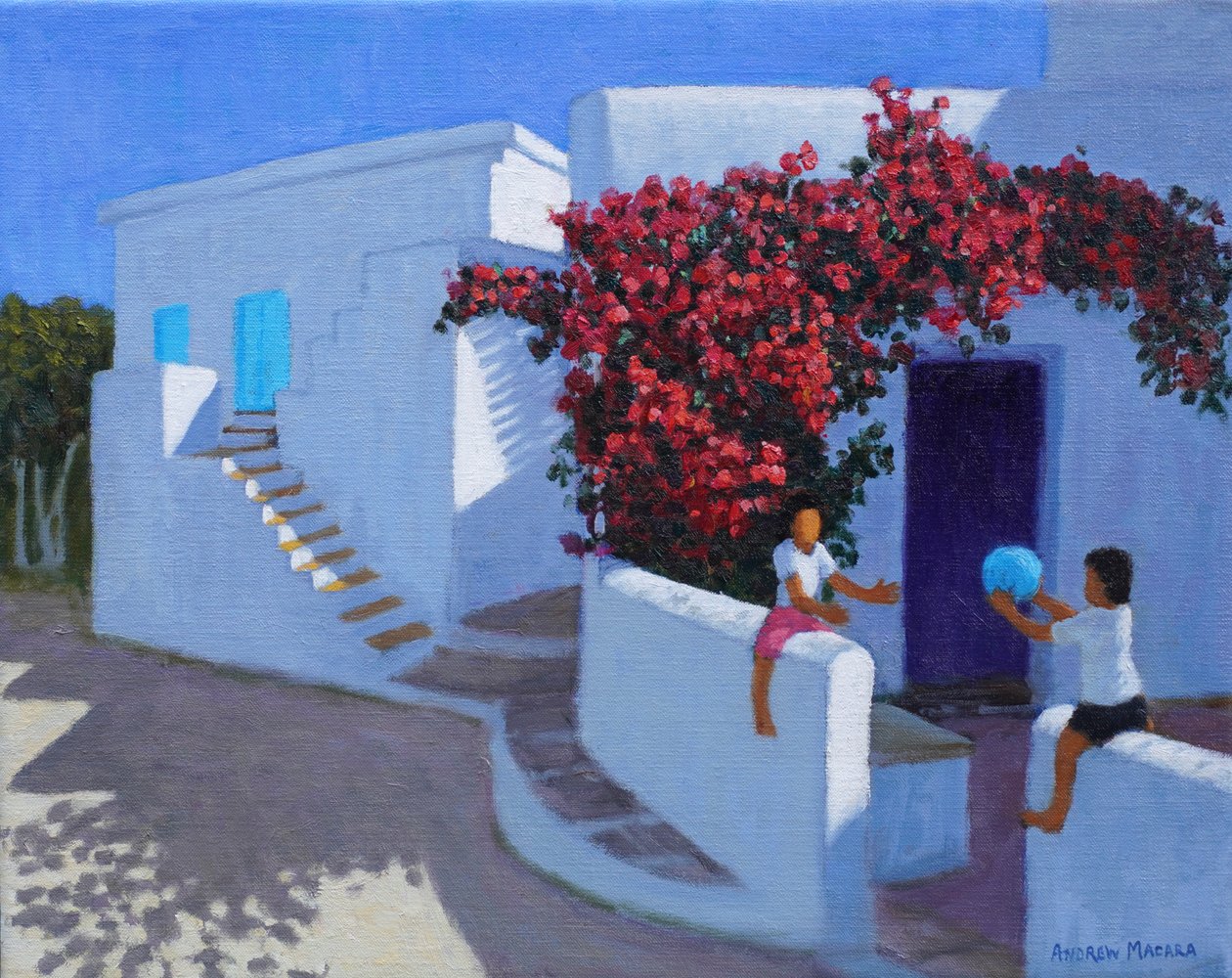 Ball game, Samos, Greece, 2022 by Andrew Macara