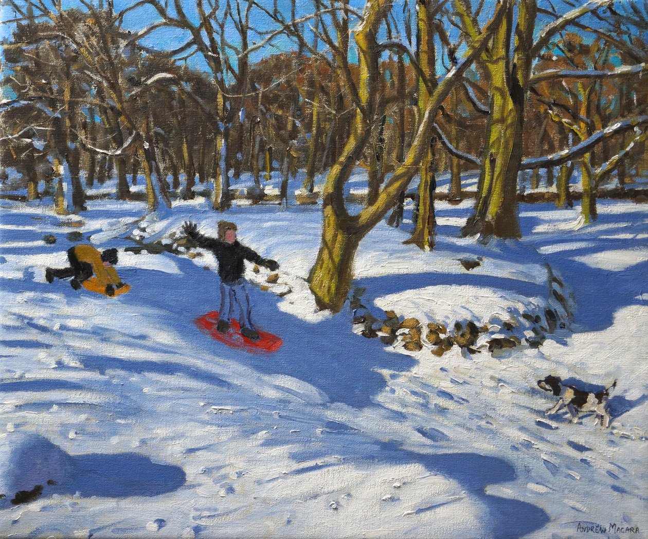 Red Sledge, Lomberdale Hall, Derbyshire by Andrew Macara