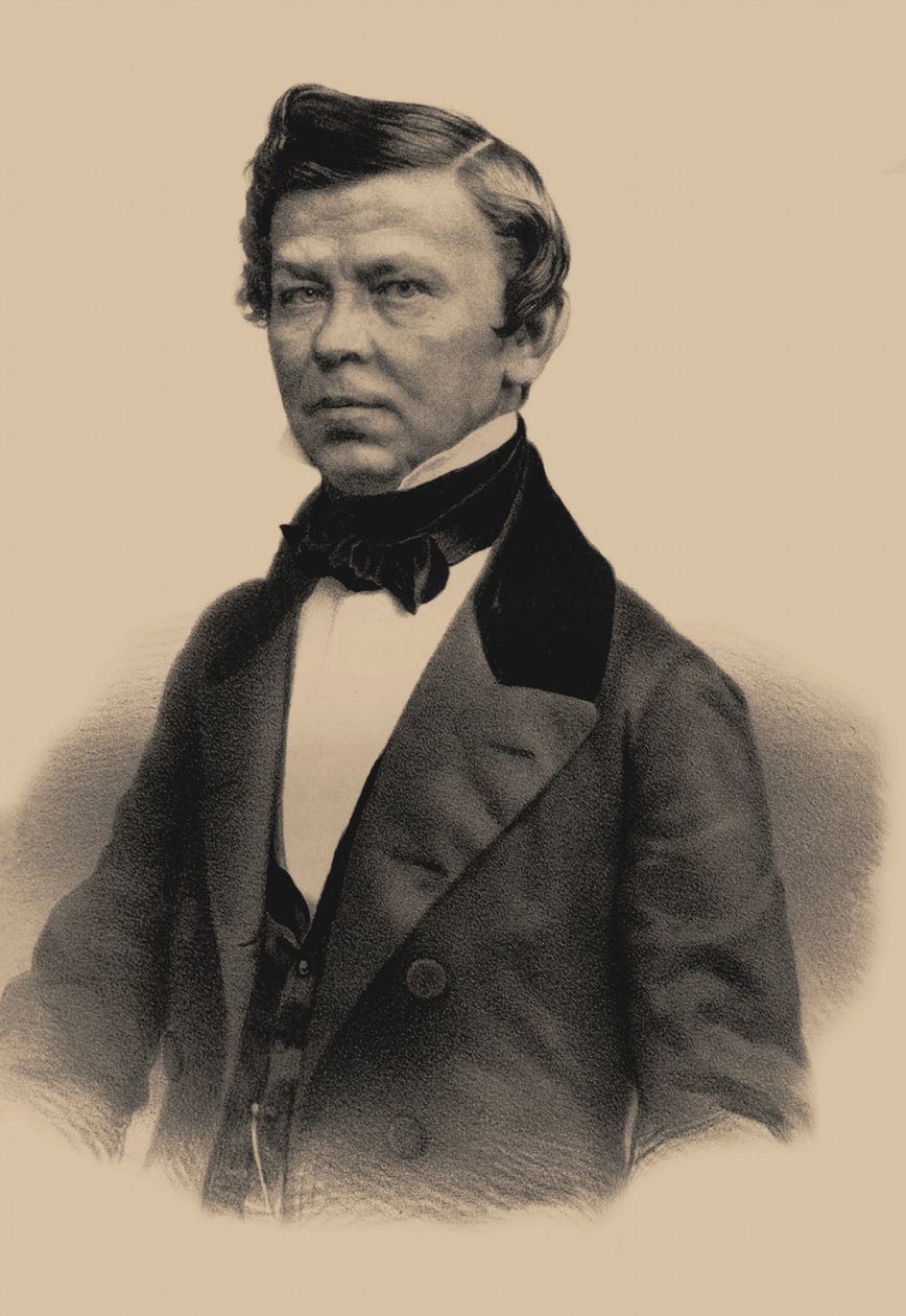 Portrait of the poet Vladimir Grigoryevich Benediktov 1807-1873, 1870 by Andrey Mikhaylovich Lushev
