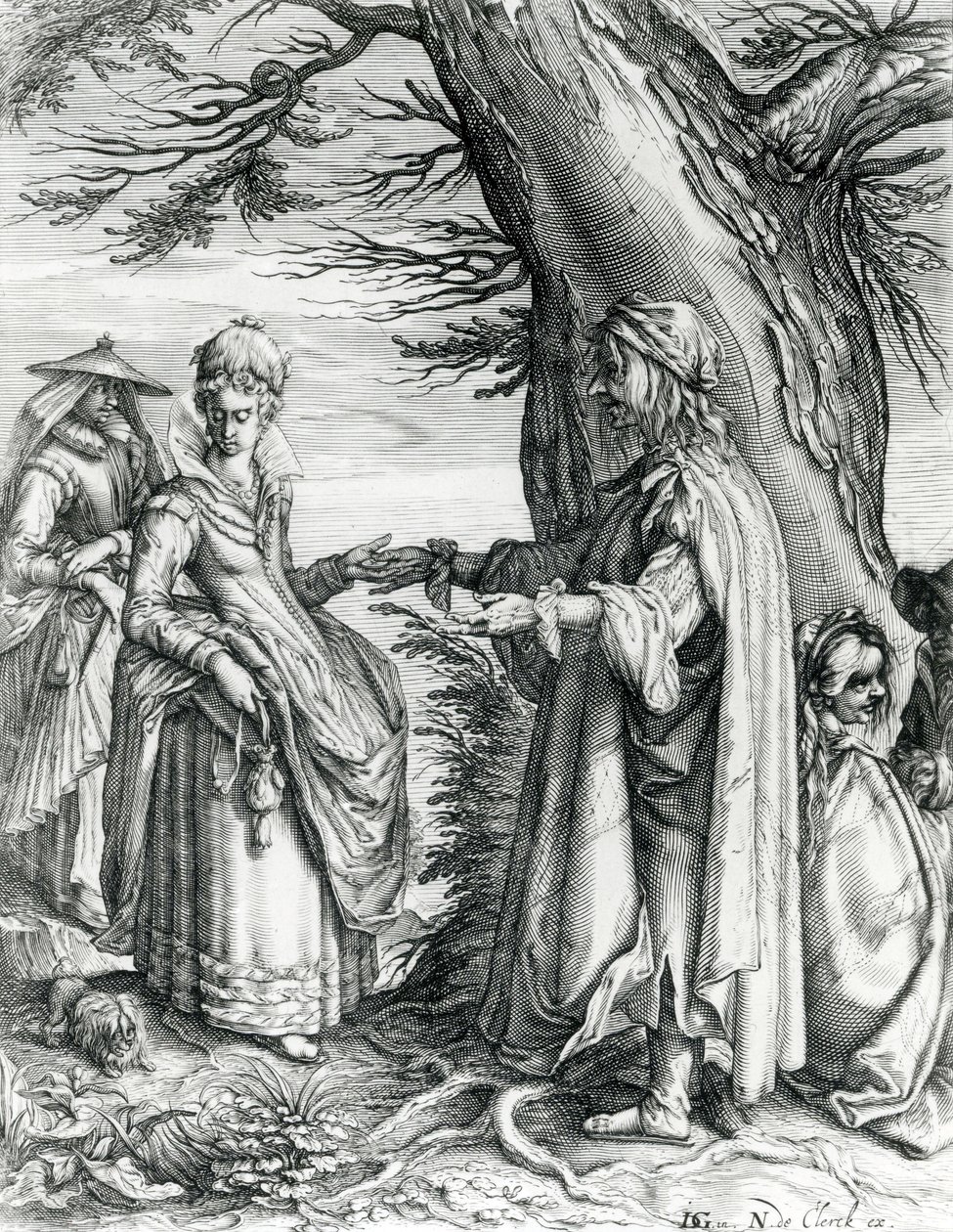 The Fortune Teller by Andries Jacobsz Stock