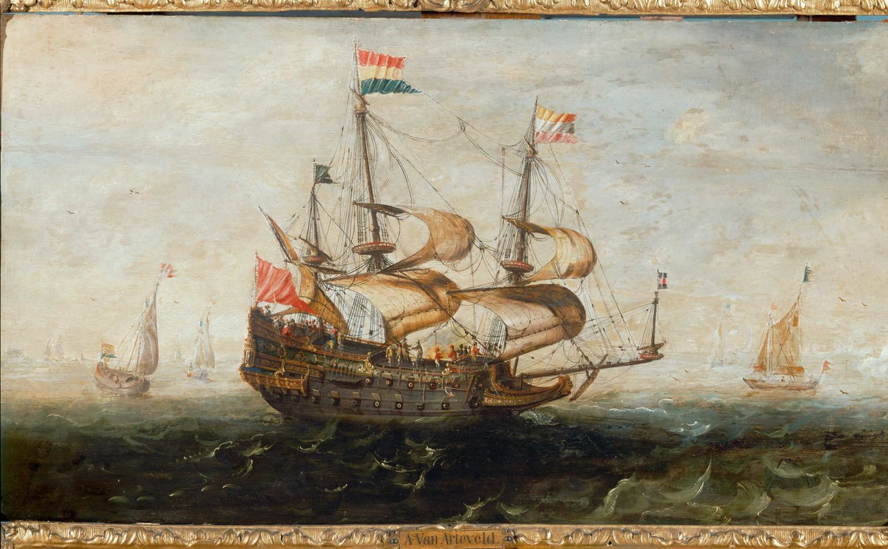 Dutch Ship by Andries van Eertvelt