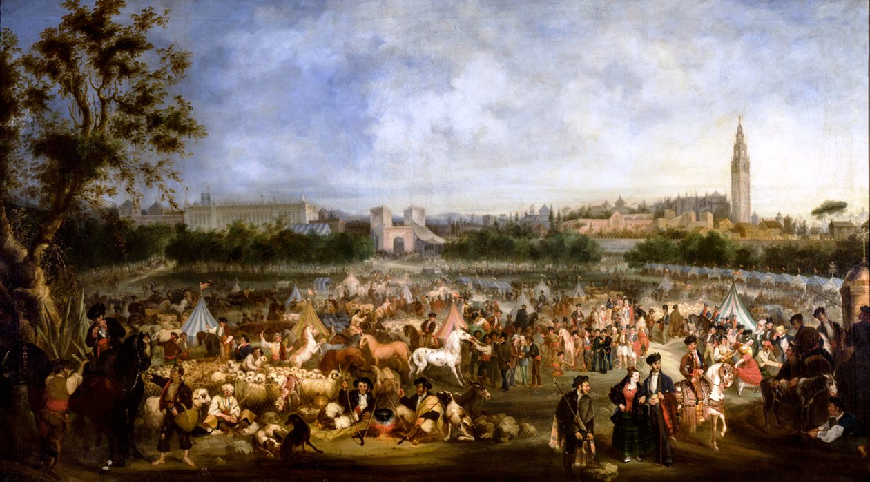 The Seville Fair by Andrés Cortés y Aguilar