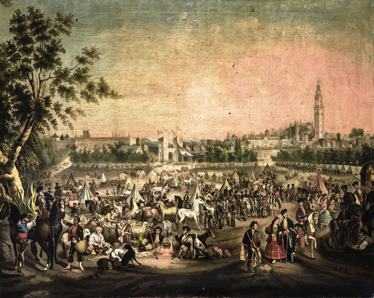 The Seville Fair by Andrés Cortés y Aguilar