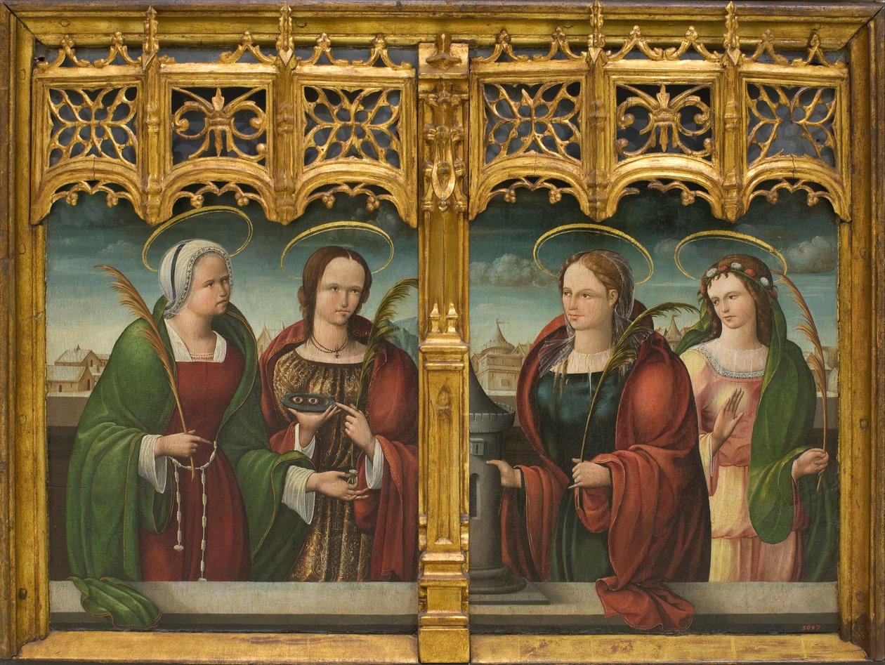 Saints Apollonia, Lucy and Barbara and Another Holy Martyr by Andrés devMelgar