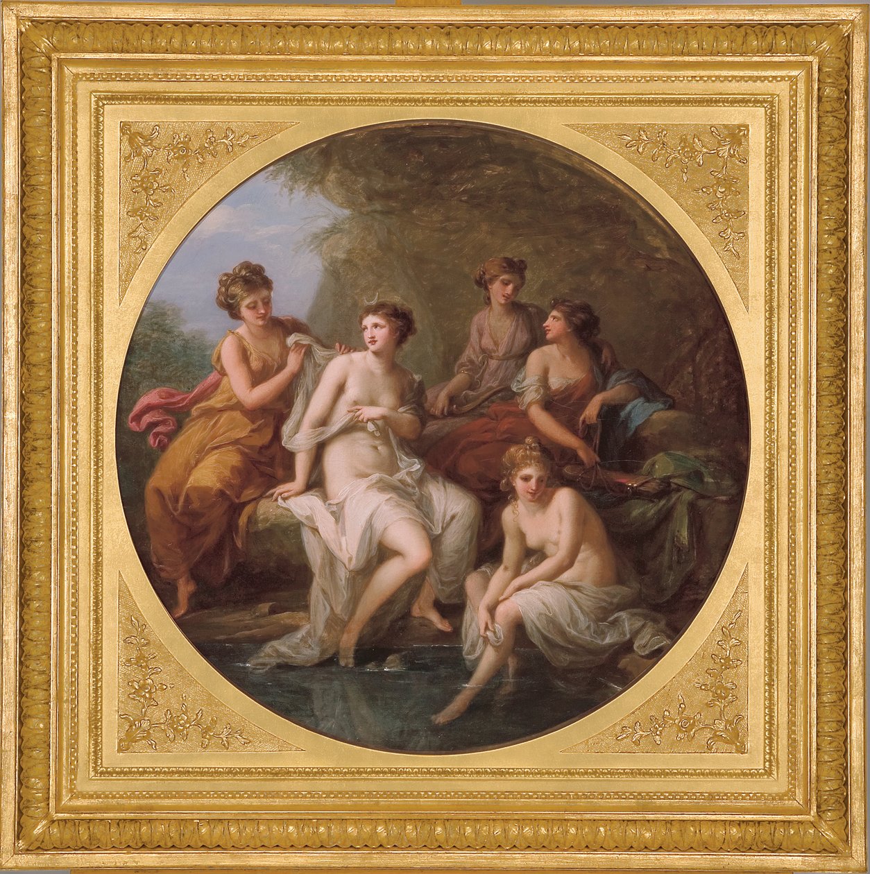 Diana and Her Nymphs Bathing by Angelica Kauffmann