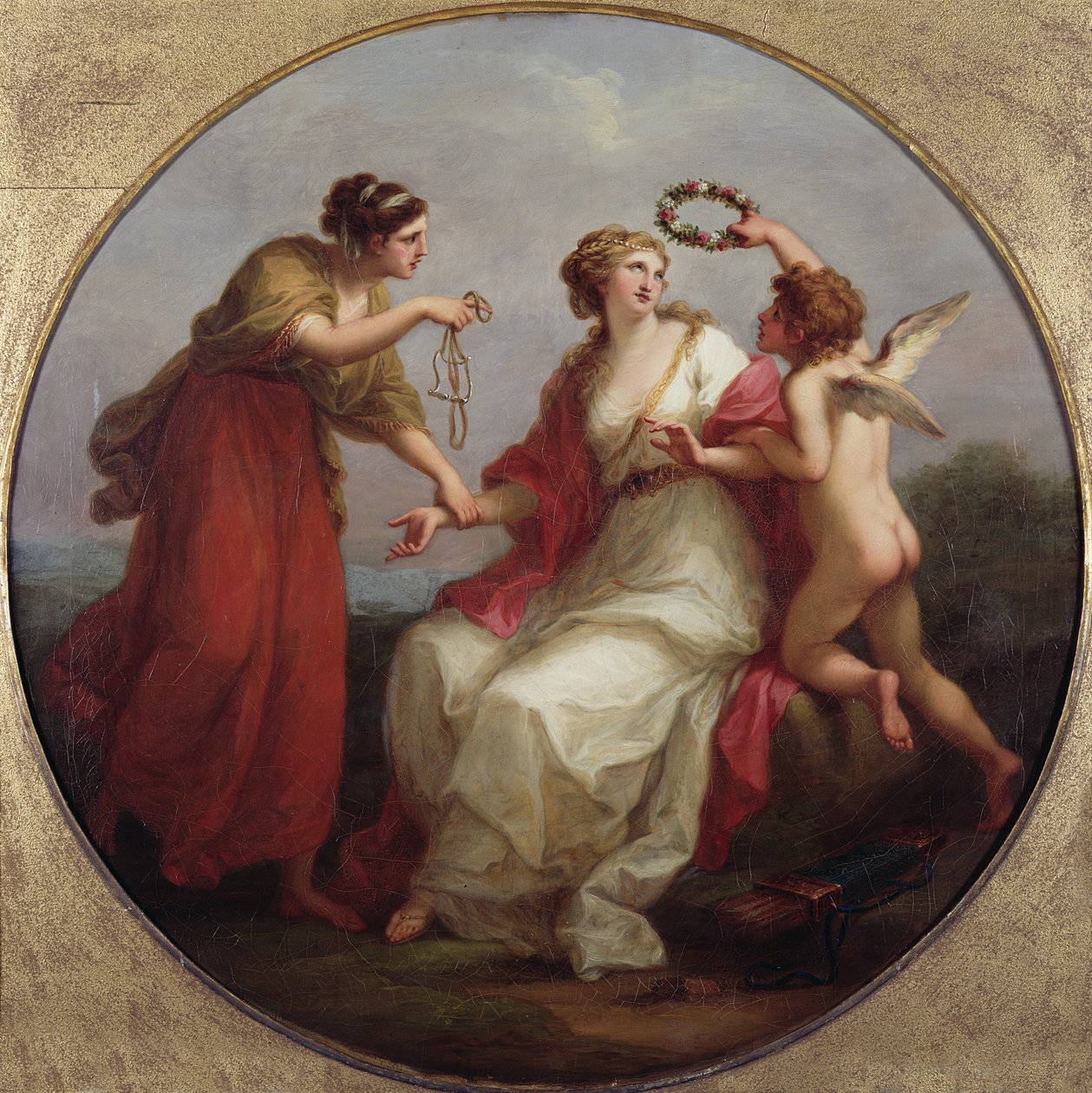 Prudence Resisting Love by Angelica Kauffmann
