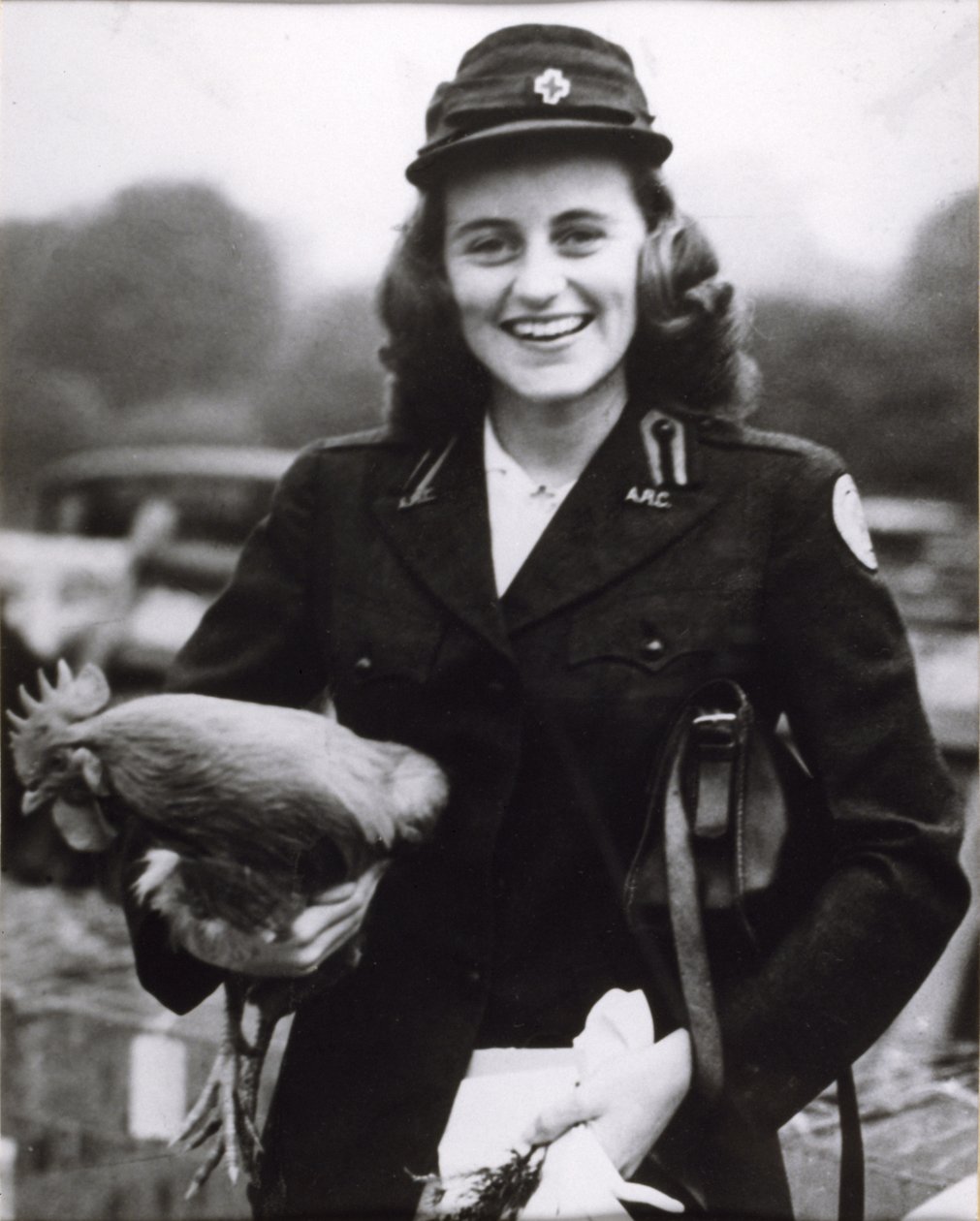 Kick Kennedy Wearing an American Red Cross Uniform in London by Thomas Kelly