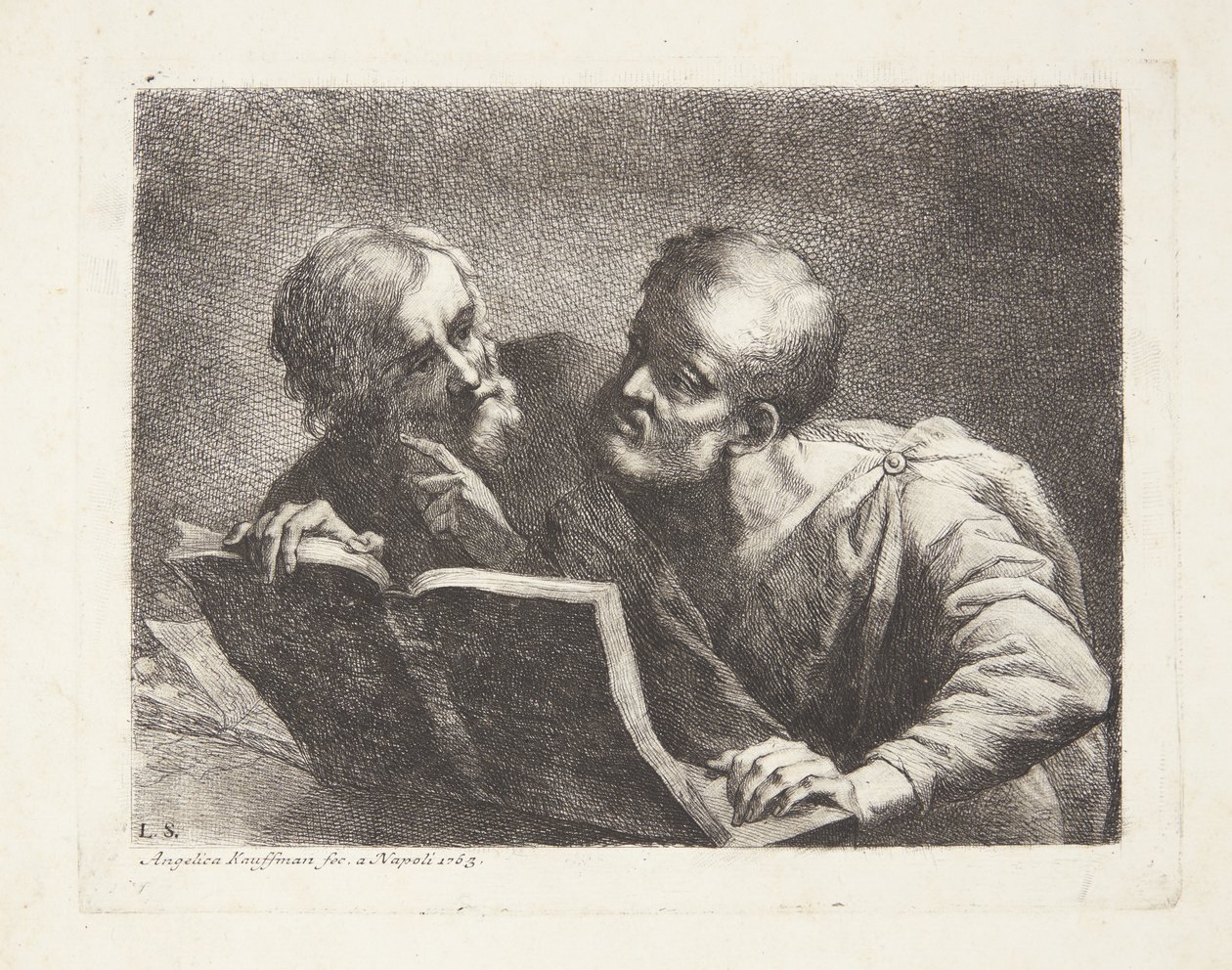 The Two Old Students by Angelica Kauffmann