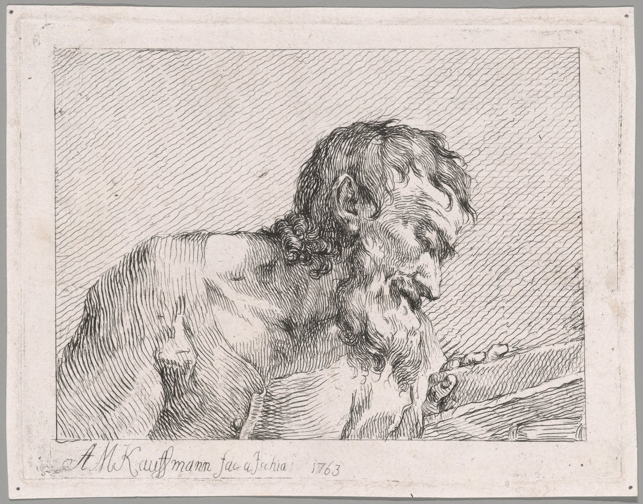 Old Man Reading by Angelica Kauffmann
