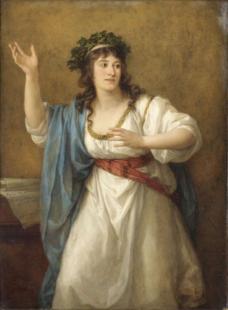 Portrait of the Poetess Teresa Bandettini-Landucci, 1763-1837 by Angelica Kauffmann