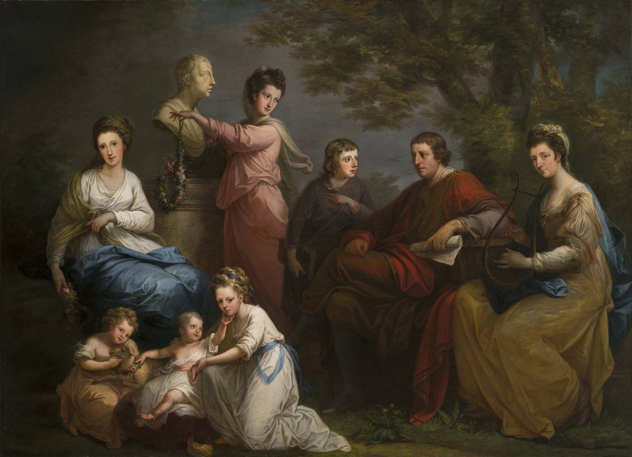 The Family of the Earl of Gower by Angelica Kauffmann