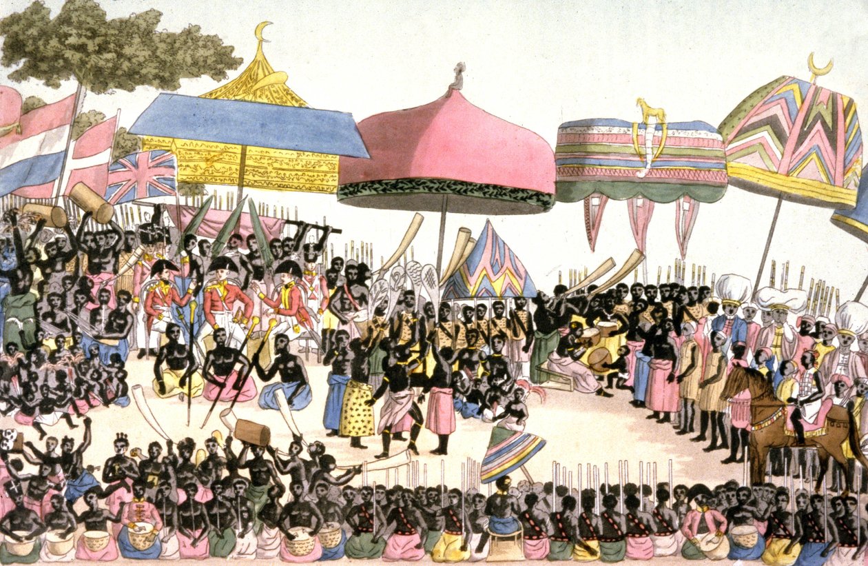 English Embassy in Ivory Coast, c.1820 by Angelo (after) Biasioli