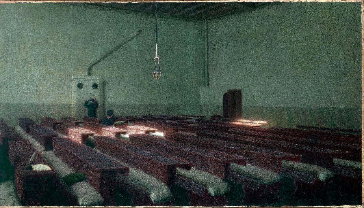 Christmas at the Hospice for the Elderly Pio Albergo Trivulzio in Milan by Angelo Morbelli