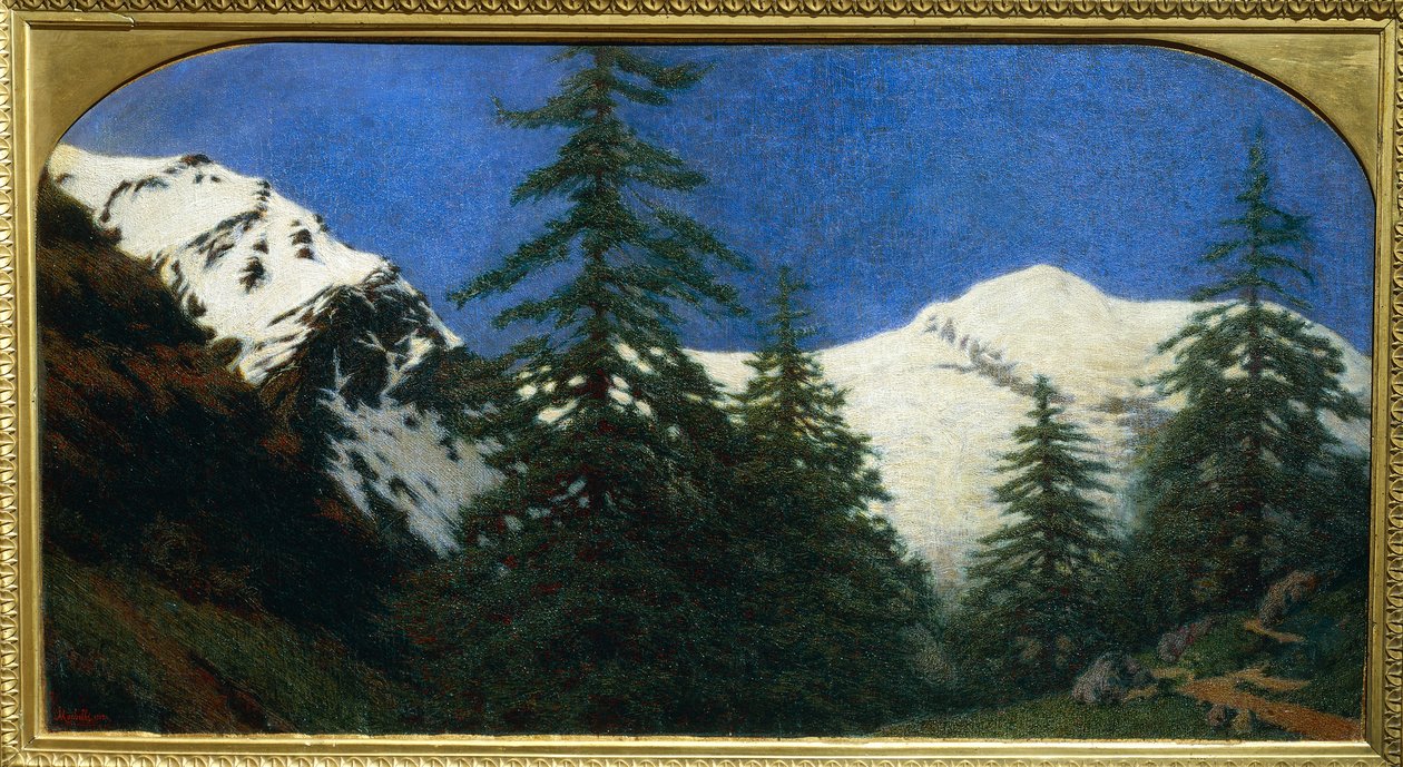 High Mountains by Angelo Morbelli