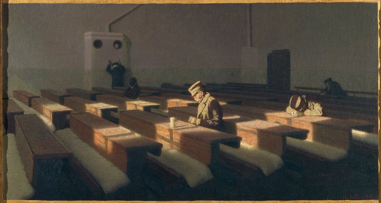 The Christmas of those who remain by Angelo Morbelli