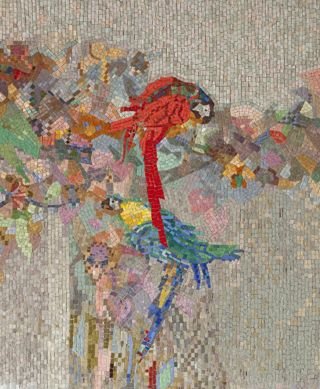 Flowers and birds by Angiolo DAndrea