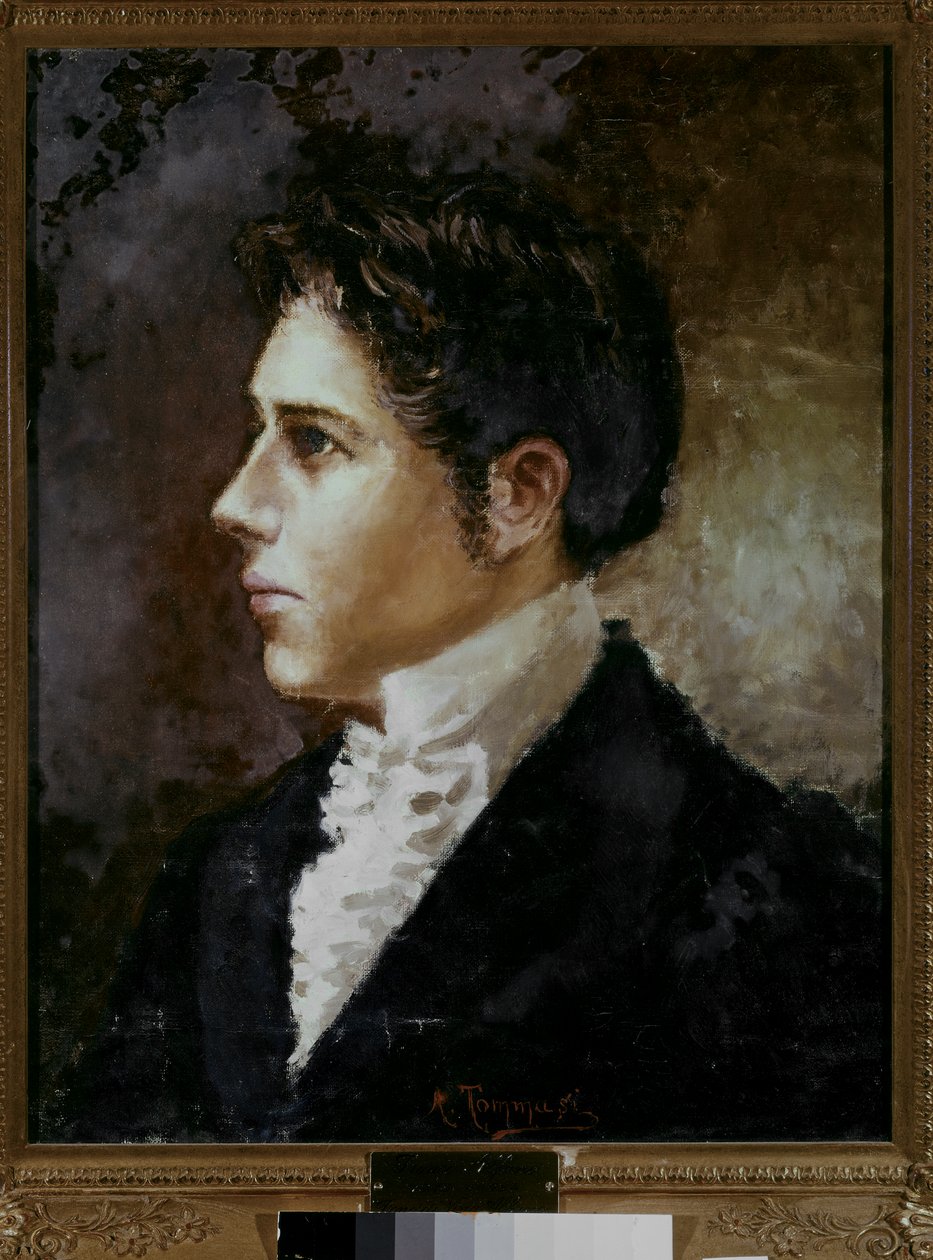 Portrait of Franco Alfano by Angiolo Tommasi