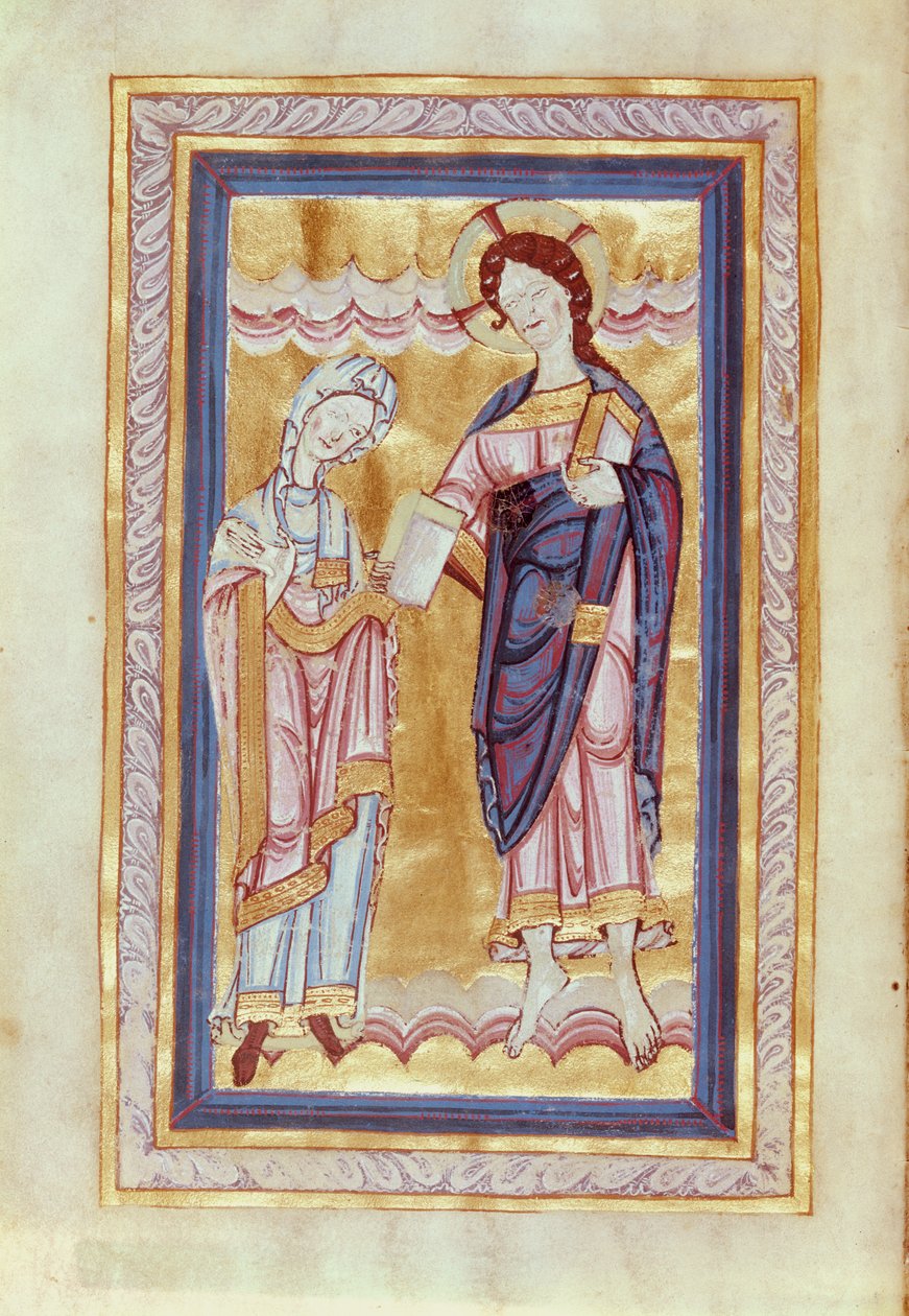Dedication of the book to Christ, from the Gospel of Countess Judith by Anglo Saxon