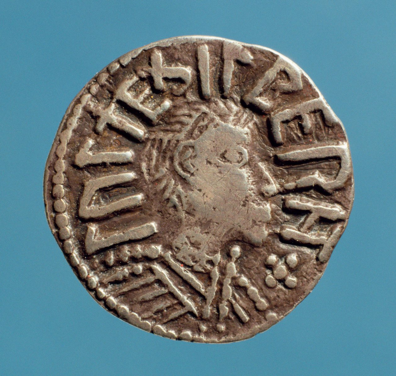 Penny (Obverse) of Aethelberht, Anglo-Saxon King of East Anglia by Anglo Saxon