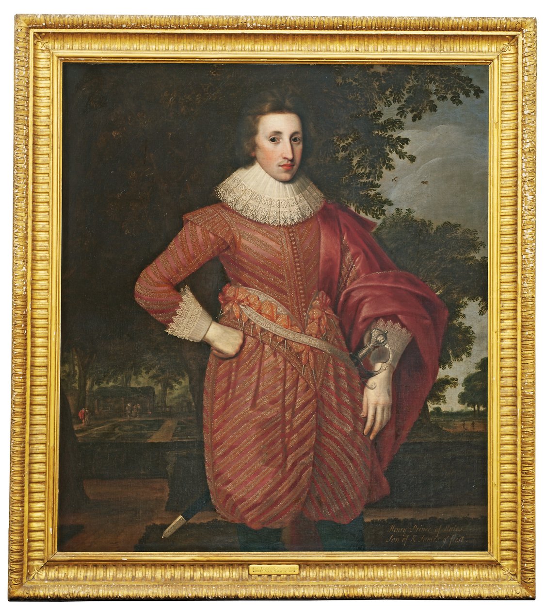 Portrait of a gentleman, traditionally identified as Henry, Prince of Wales, c.1620 by Anglo Flemish School