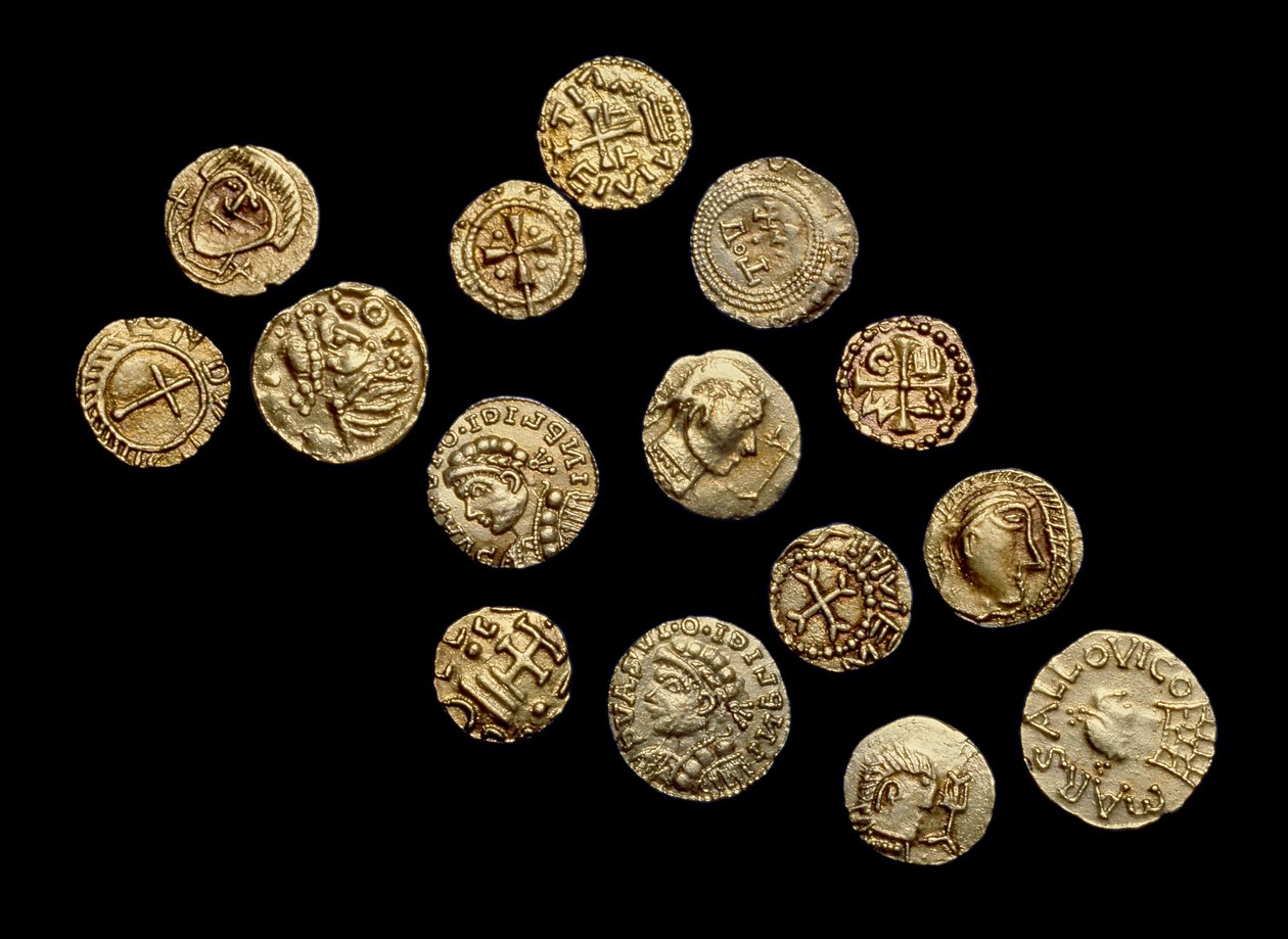 Complete non-local Anglo-Saxon Coin Hoard, the Crondall Hoard, from Crondall, Hampshire by Anglo Saxon