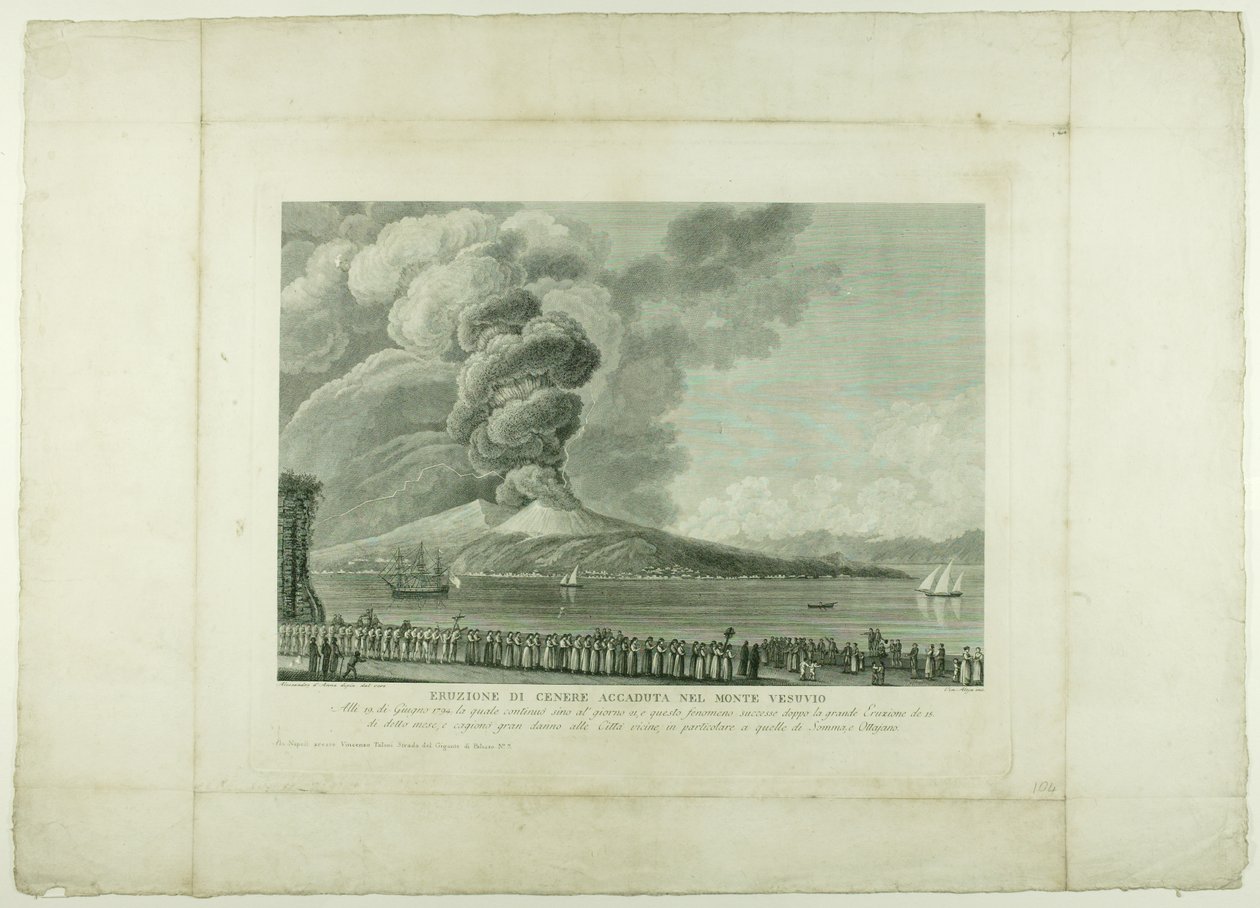 Eruption of Vesuvius, 1794 by Anna Allesandro