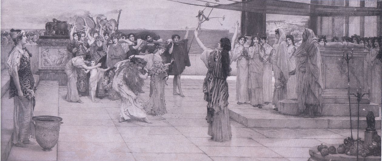 A dedication to Bacchus, Bibbys Annual, 1916-1917 by Anna after Alma Tadema