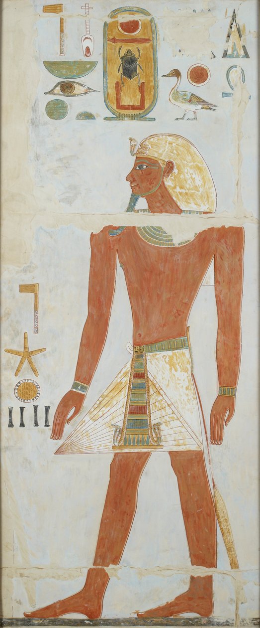 Copy of Wall Painting, Deir el Bahri Great Temple, Chapel of Anubis by Anna