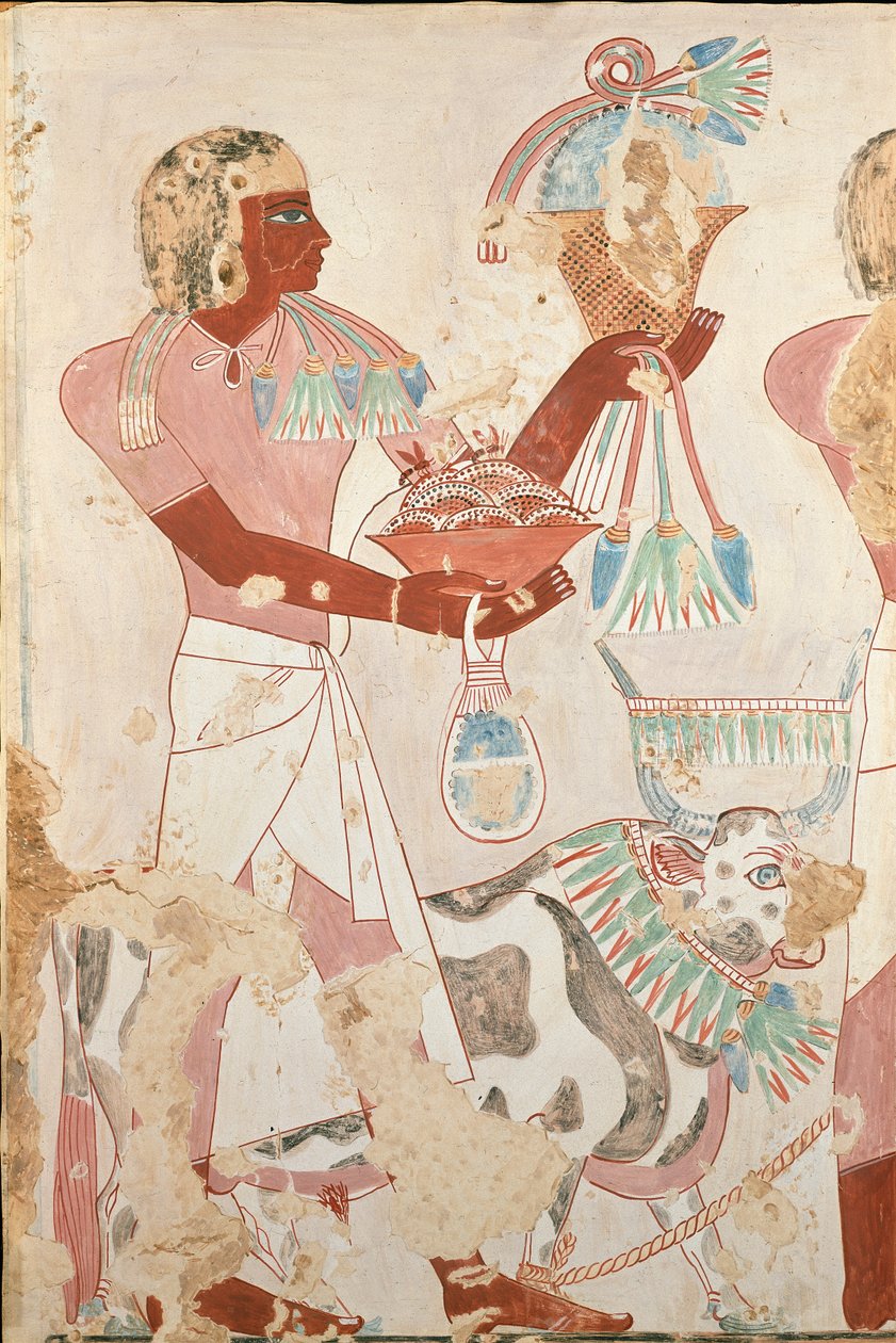 Copy of wall painting from private tomb 101 of Thenro, Thebes by Anna