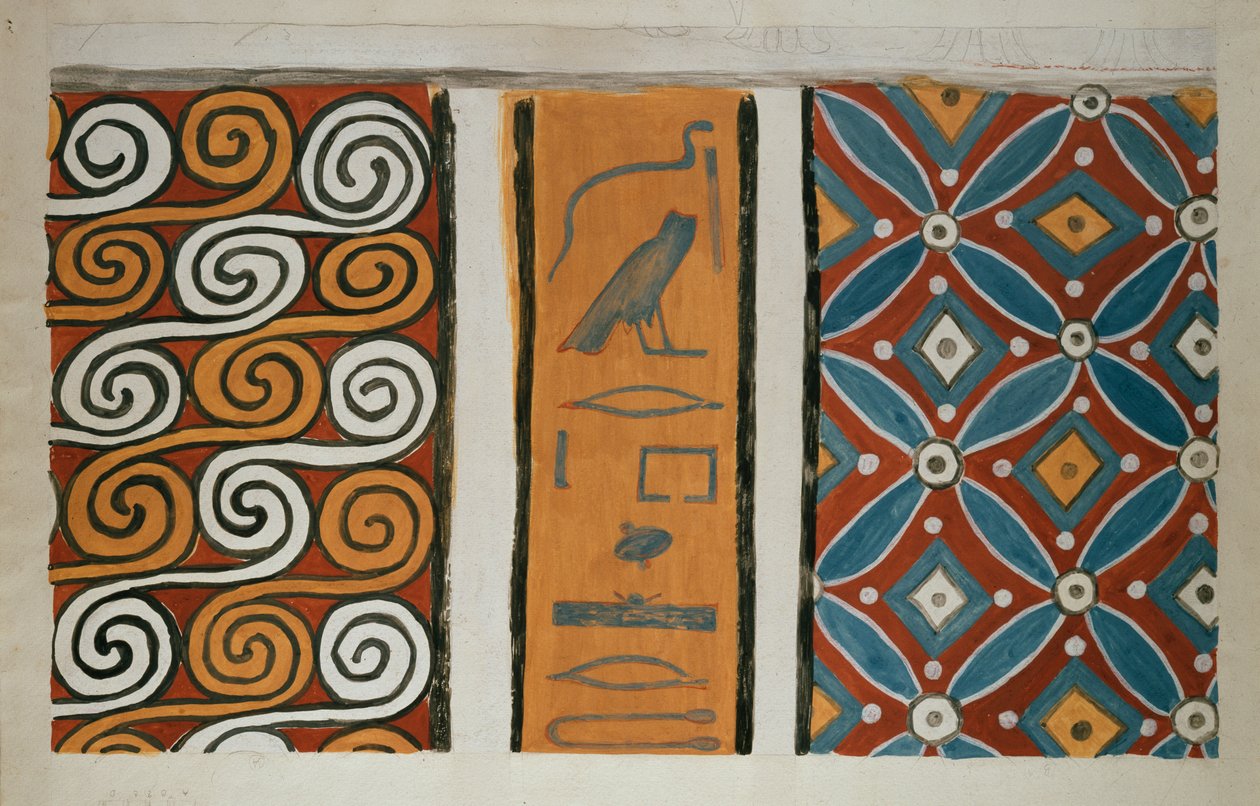Copy of Wall Painting from Private Tomb 82 of Amenemhet, Thebes I, 1, 163-167 by Anna