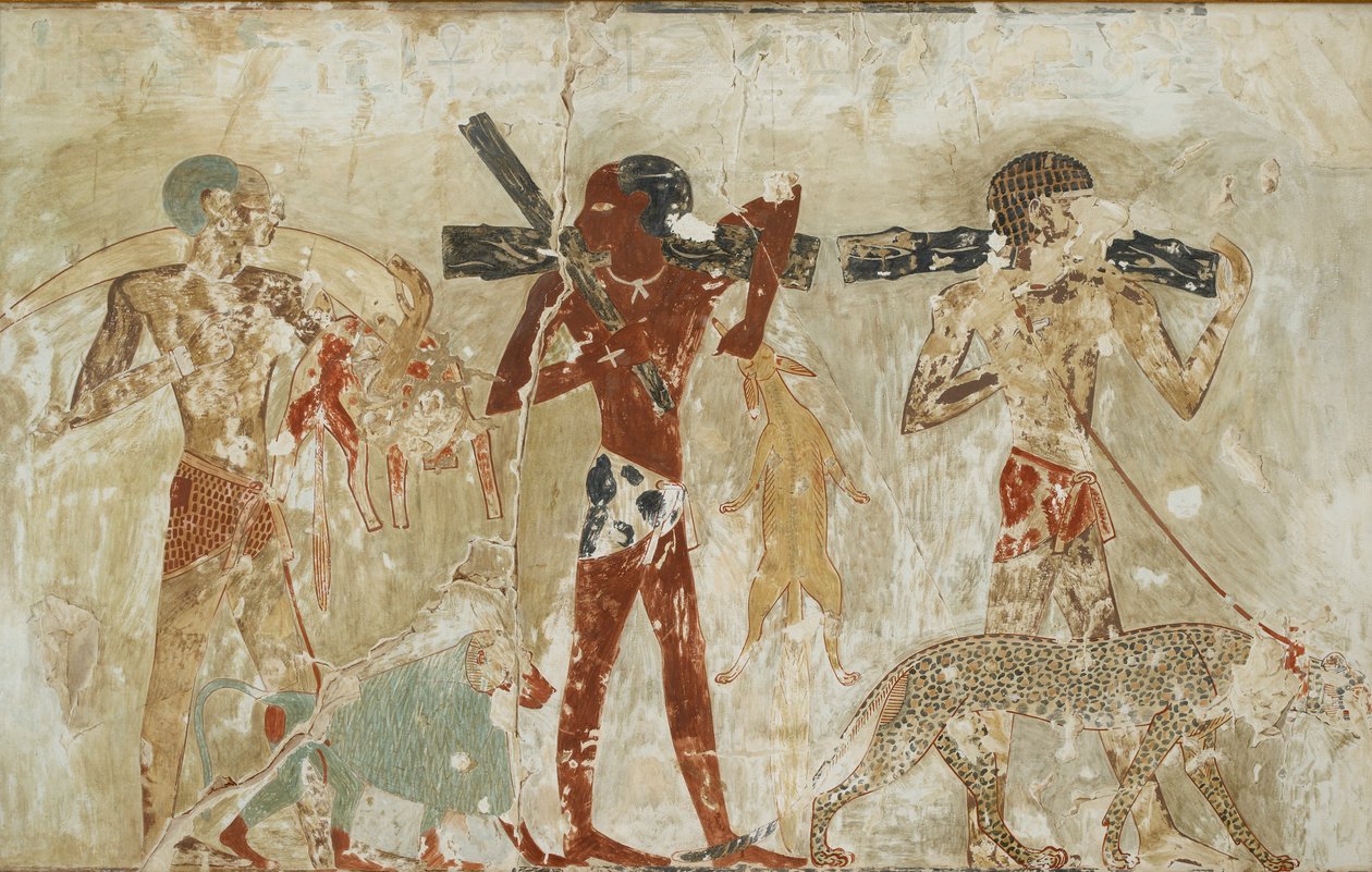 Copy of Wall Painting, Private Tomb 100 of Rekhmire, Thebes, 20th Century by Anna