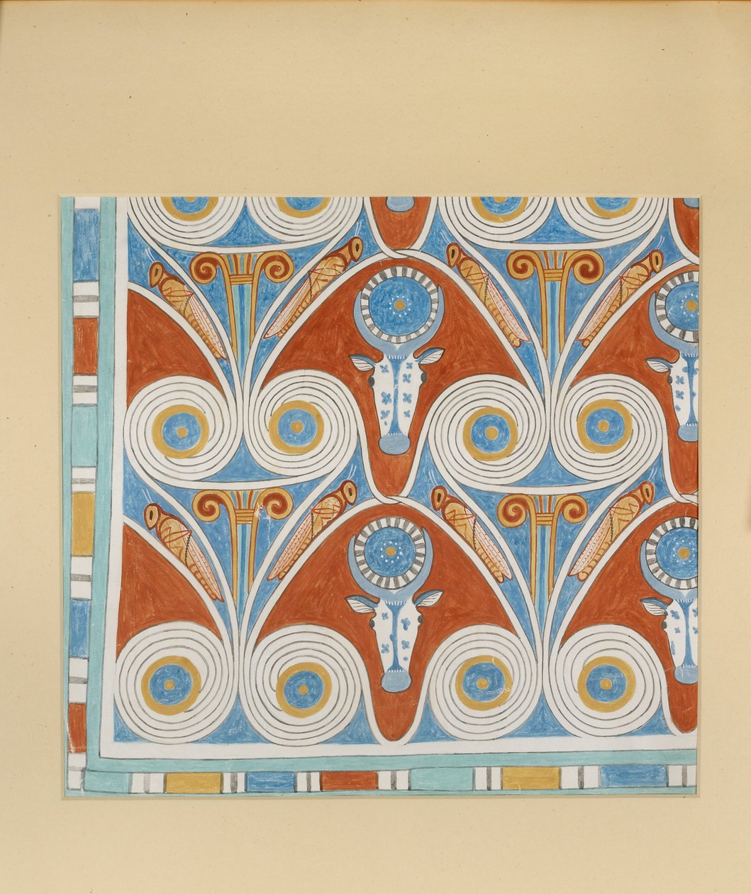 Copy of Wall Painting, Private Tomb 50 of Neferhotpe, Thebes by Anna