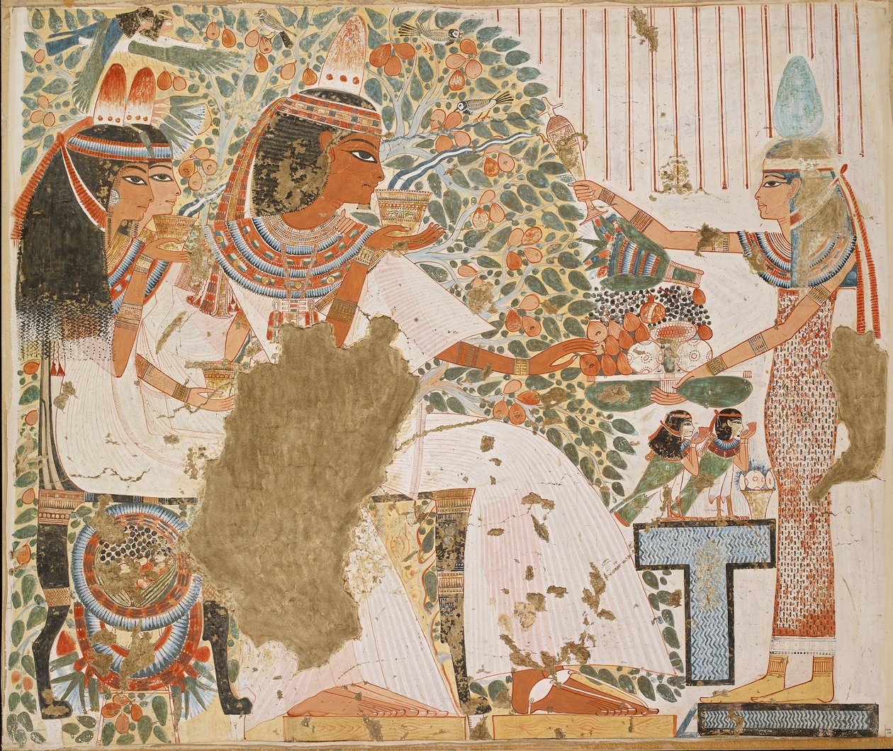 Copy of wall painting, private tomb 51 of Userhet, Thebes, 20th century by Anna
