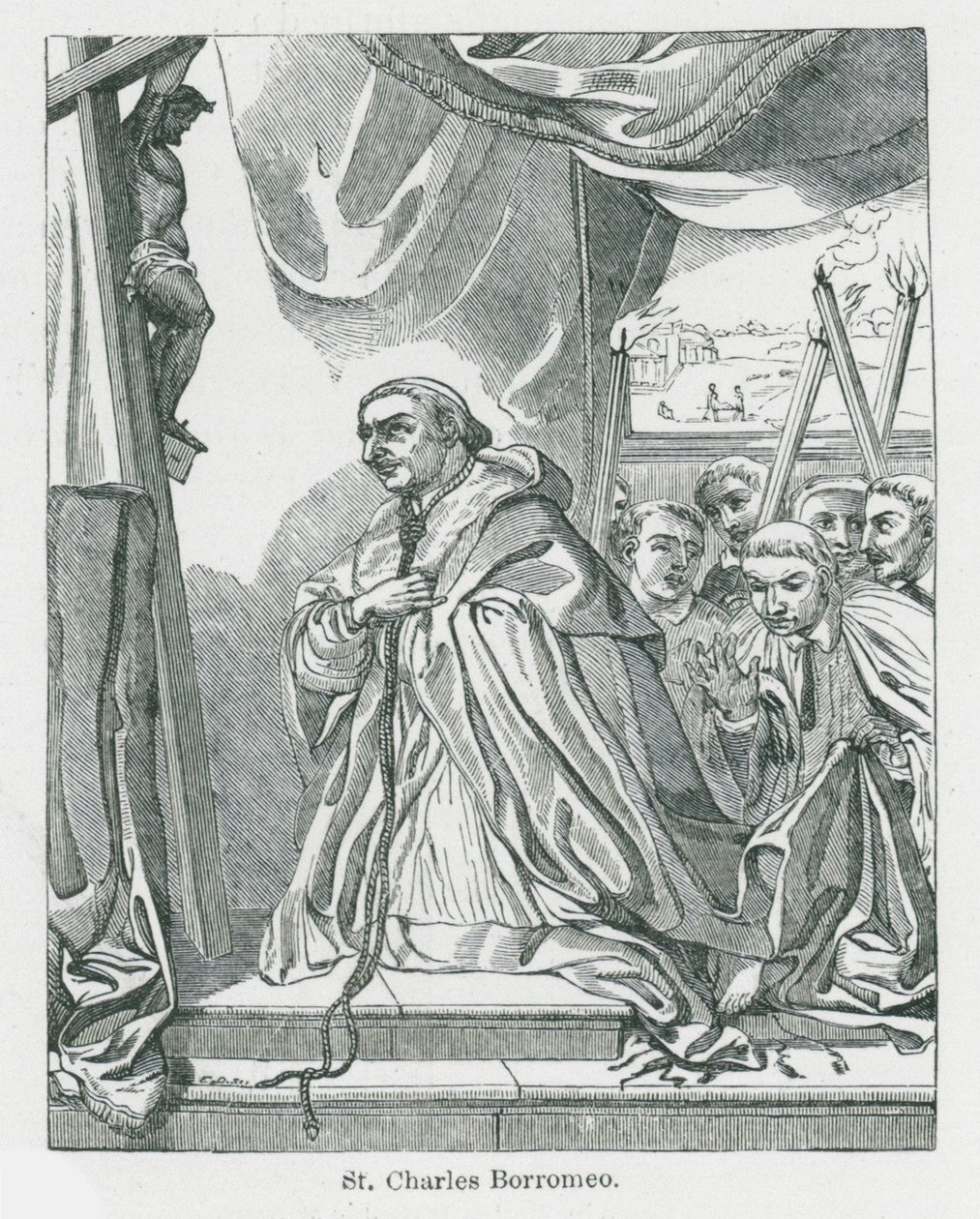 St Charles Borromeo by Anna Brownell Jameson