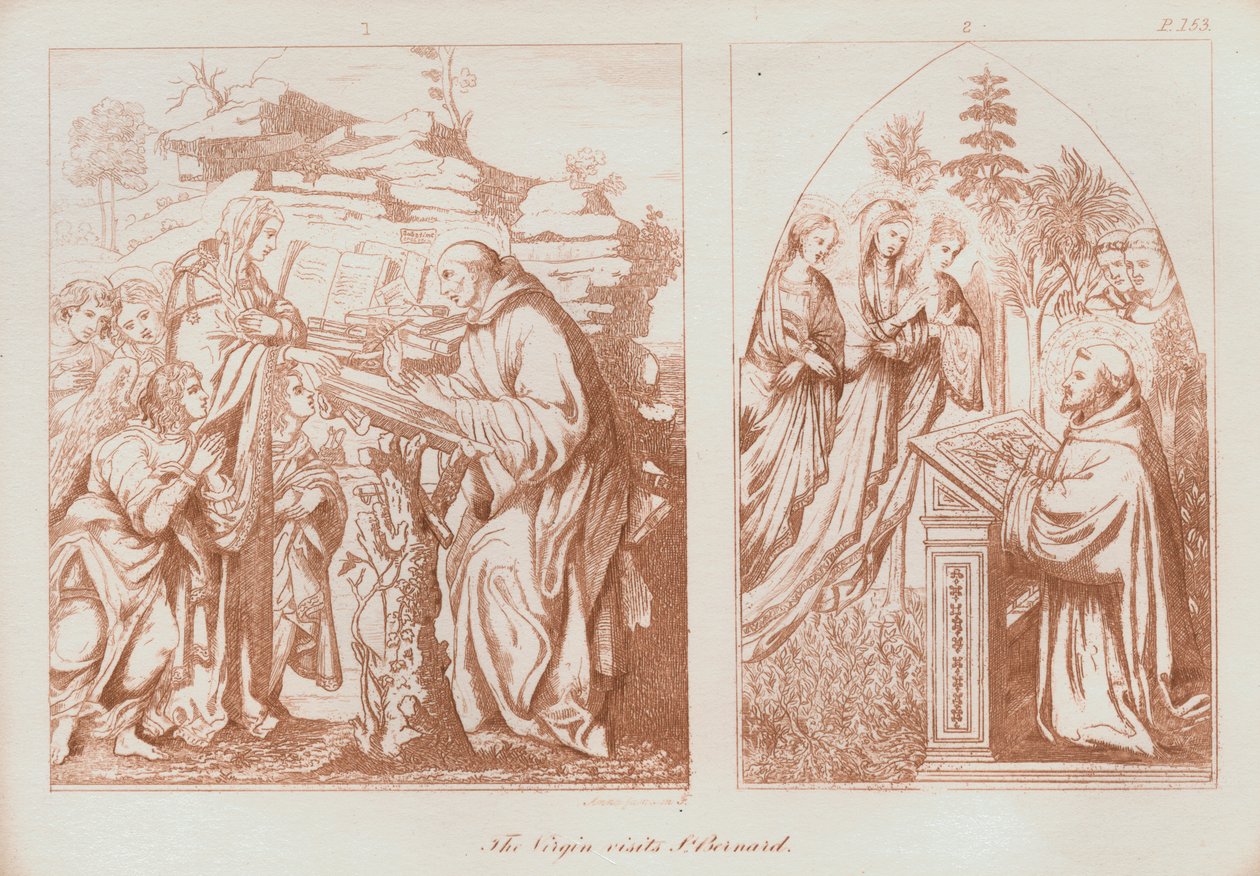 The Virgin Visits St Bernard of Clairvaux by Anna Brownell Jameson