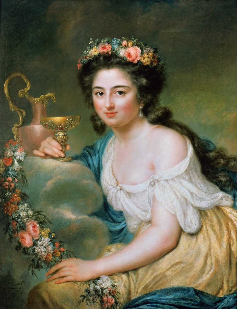 Portrait of Henriette Herz as Hebe by Anna Dorothea Therbusch