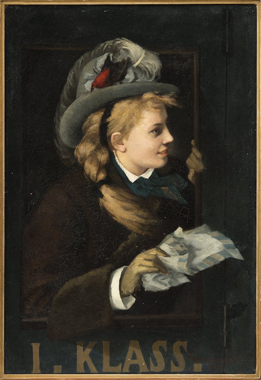 Lady in a Train Window by Anna Nordgren
