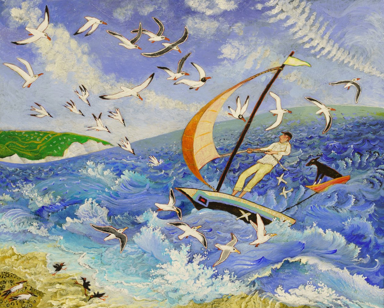 Wallace Goes to Sea, 2017 by Anna Pugh