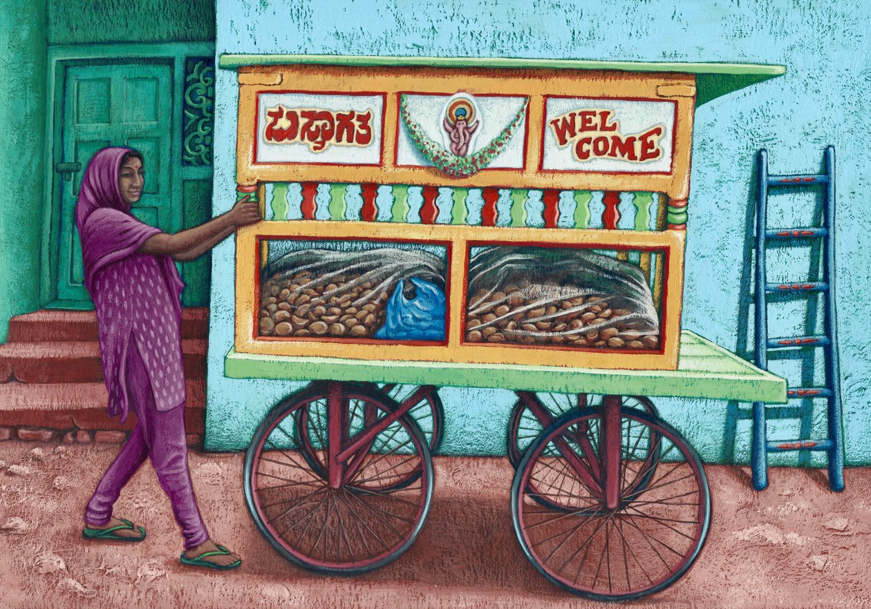 Street vendor, India, 2019 by Annalisa Morrocco
