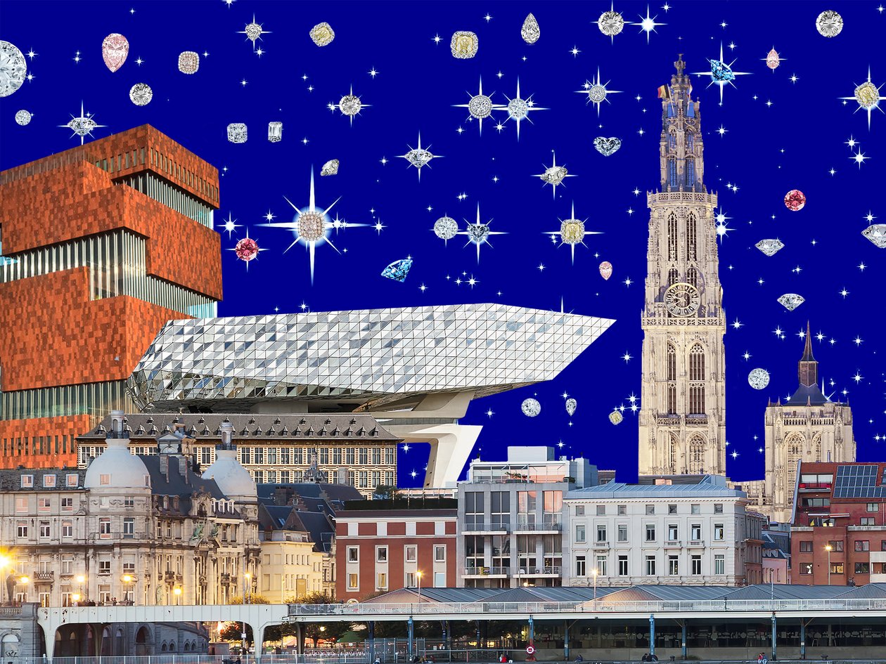 Antwerp by Night, 2018 by Anne Storno