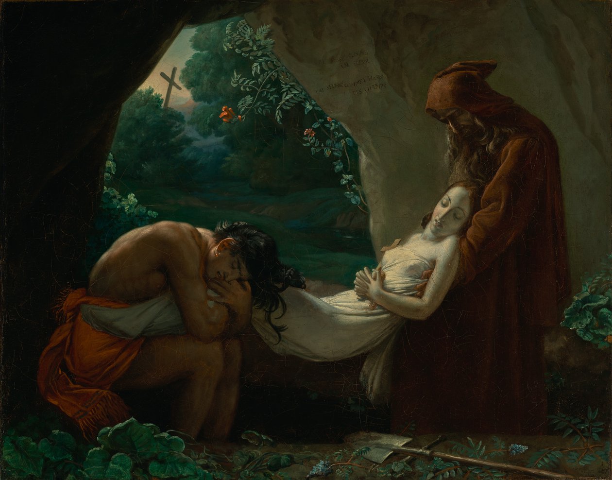 Burial of Atala by Anne-Louis Girodet de Roucy-Trioson