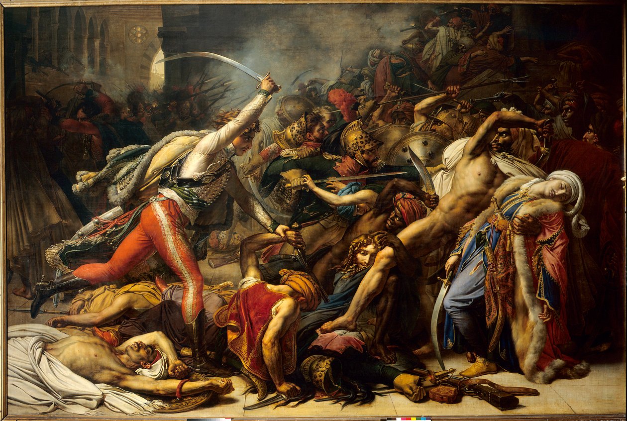 The revolt of Cairo, October 21 by Anne Louis Girodet de Roucy Trioson